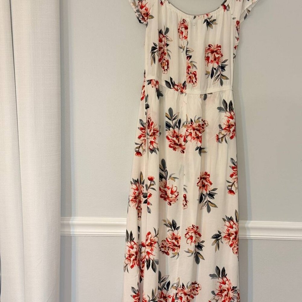 Womens White Dress Toxic Multicolor Floral With Shorts Size L